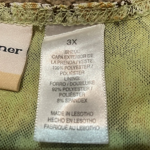 Women’s New without tags Alfred Dunner 3/4 sleeve top. Sz 2X - Picture 10 of 10